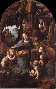 LEONARDO da Vinci Madonna in the cave oil painting artist